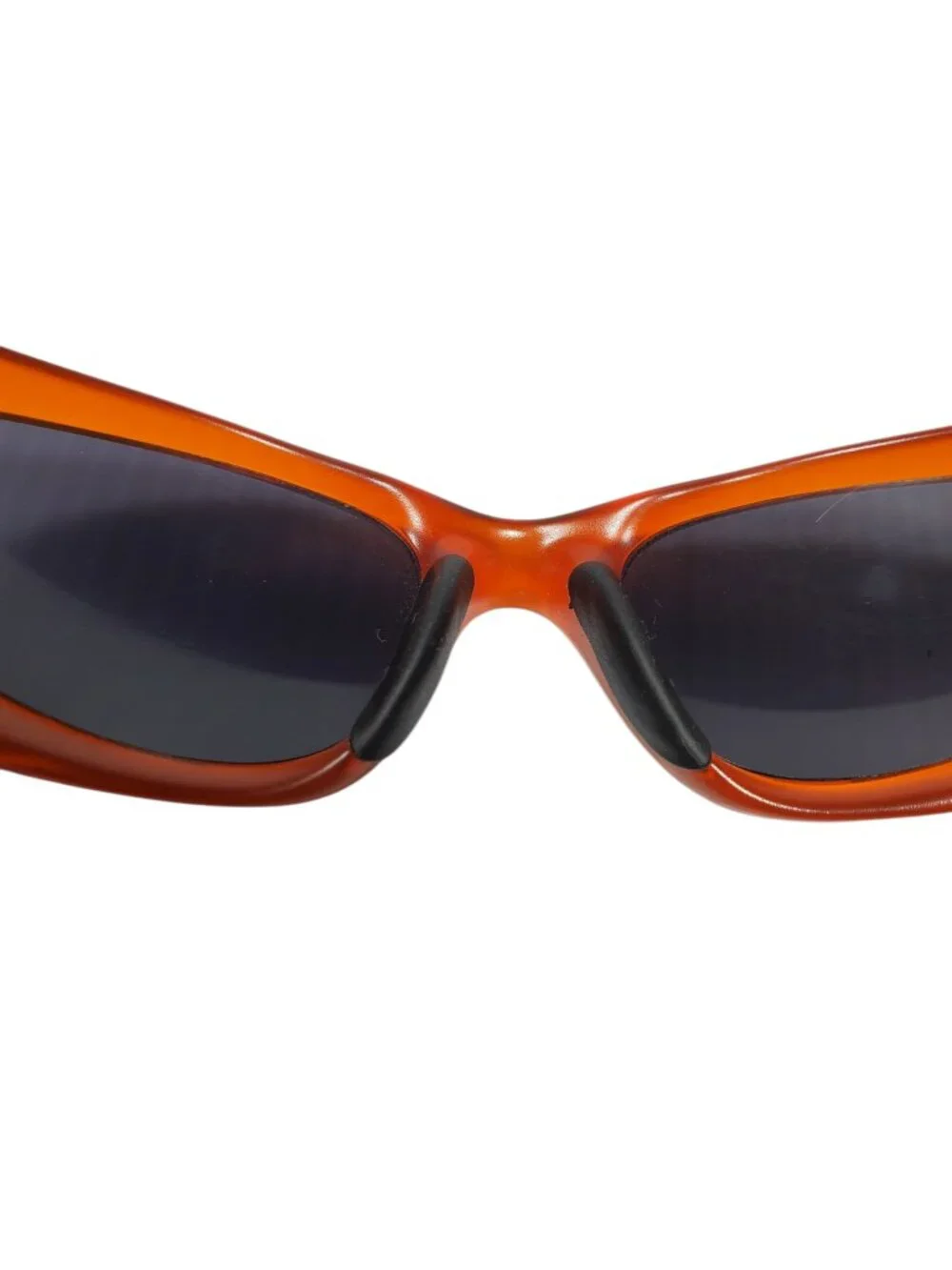 Vintage Y2K Oakley Scar Sunglasses Orange Frames Made USA